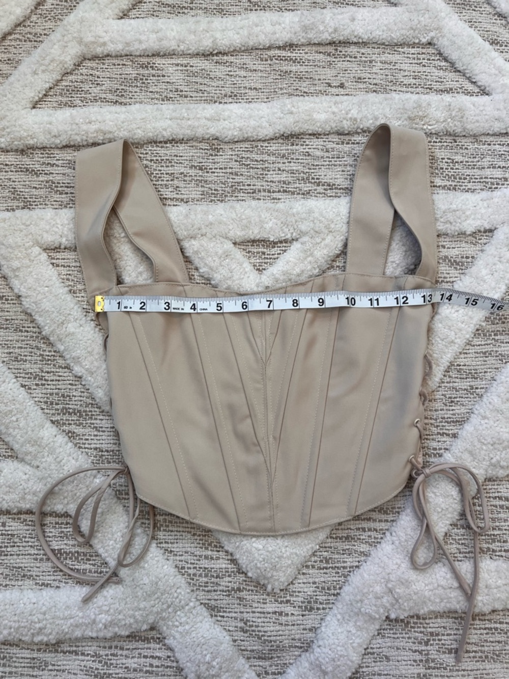 Rumours Westwood Corset Top in Cream Small - Picture 5 of 9